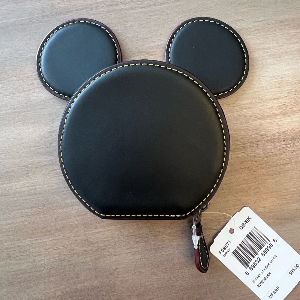 Coach Mickey Mouse Ear Coin Case F59071